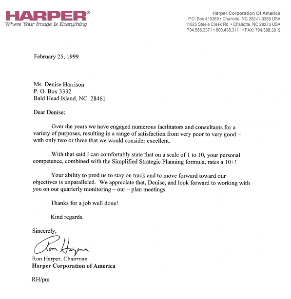 Harper Testimonial