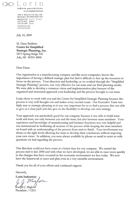 Testimonial for Dana Baldwin